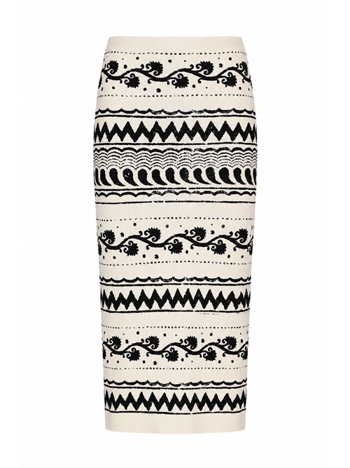 Gonna in maglia di viscosa jacquard ALBERTA FERRETTI | M0181 01051002